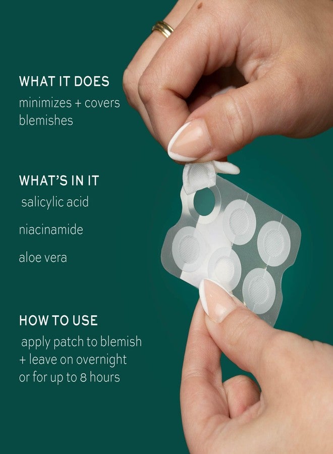ITK Microneedle Blemish Pimple Patches with Aloe Vera - Blemish Spot Treatment - Reduces Appearance of Blemishes + Dark Spots - Soothes + Heals Skin - Oil-Free for All Skin Types - 6 Count Packet - Image 2